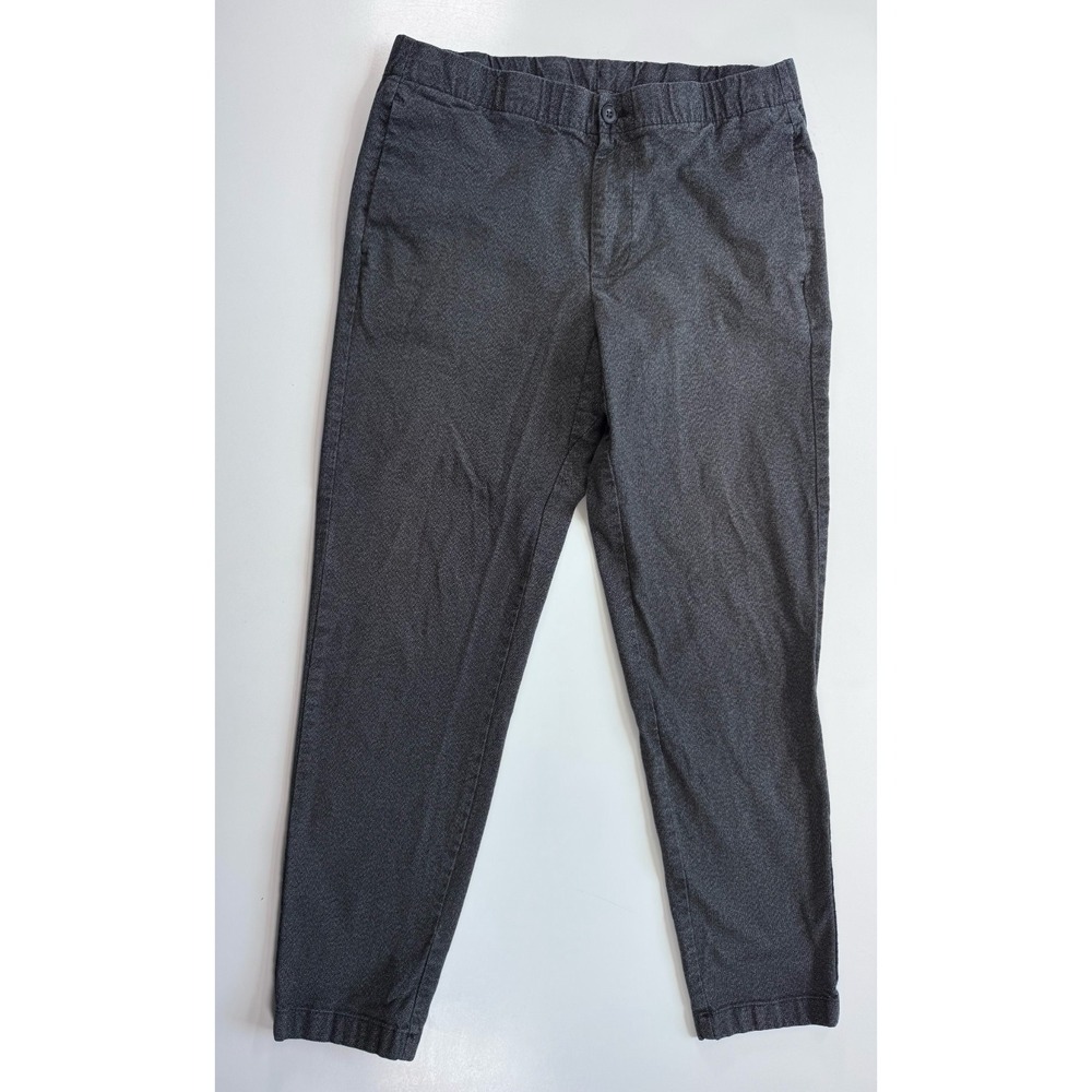 BONOBOS Chino Pant Elastic Waist Tapered Mens Medium 29" inseam Gray